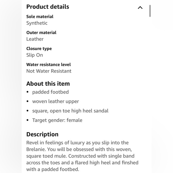 Vince Camuto Women's Footwear Brelanie Woven Strap
Dress Mule Heeled Sandal - Picture 5 of 7